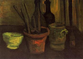 Vincent Van Gogh : Still Life with Paintbrushes in a Pot